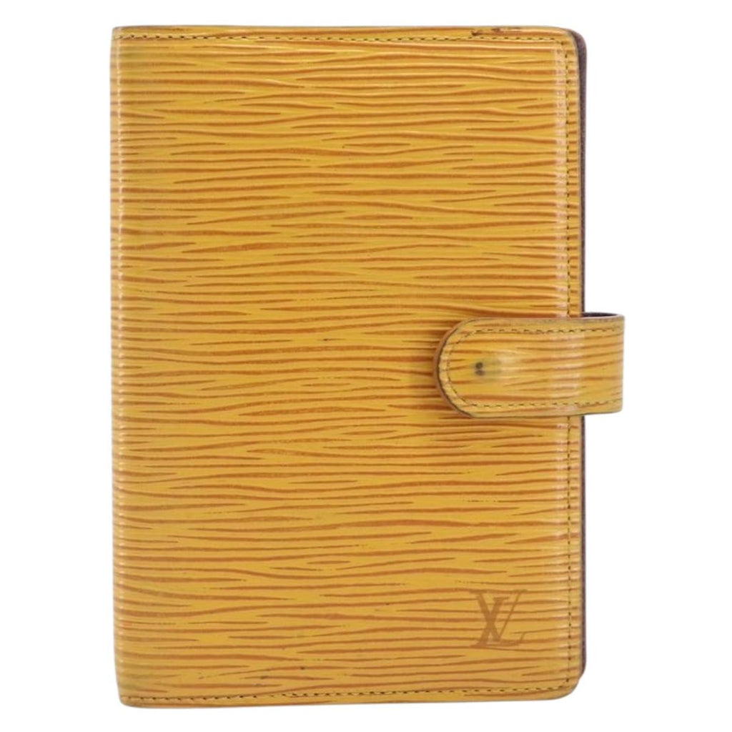 LOUIS VUITTON Epi Agenda PM Day Planner Cover Yellow R20059 LV Auth BA16872