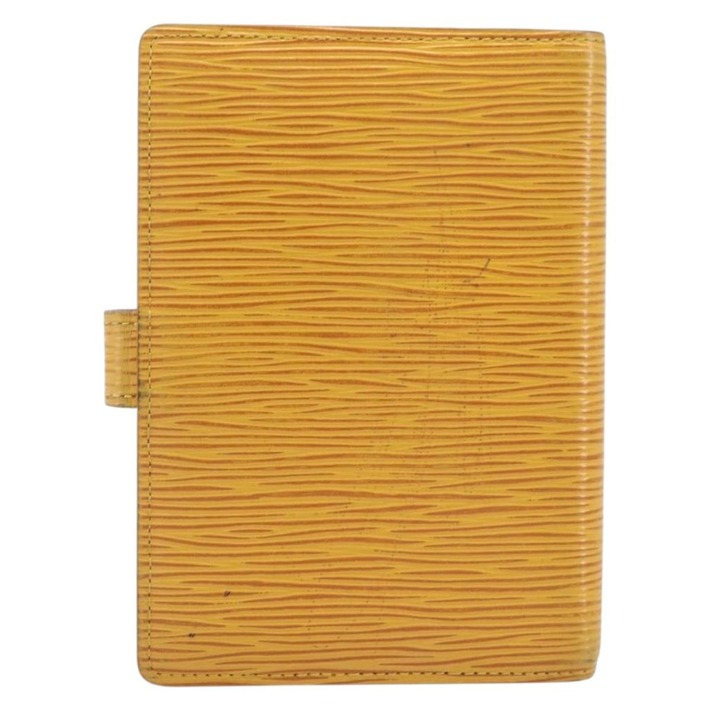 LOUIS VUITTON Epi Agenda PM Day Planner Cover Yellow R20059 LV Auth BA16872