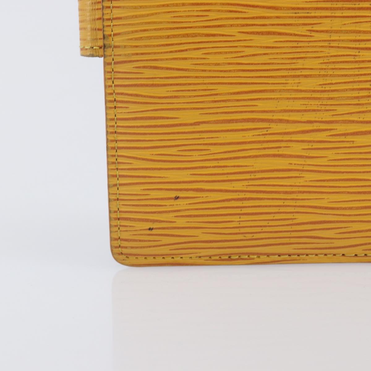LOUIS VUITTON Epi Agenda PM Day Planner Cover Yellow R20059 LV Auth BA16872