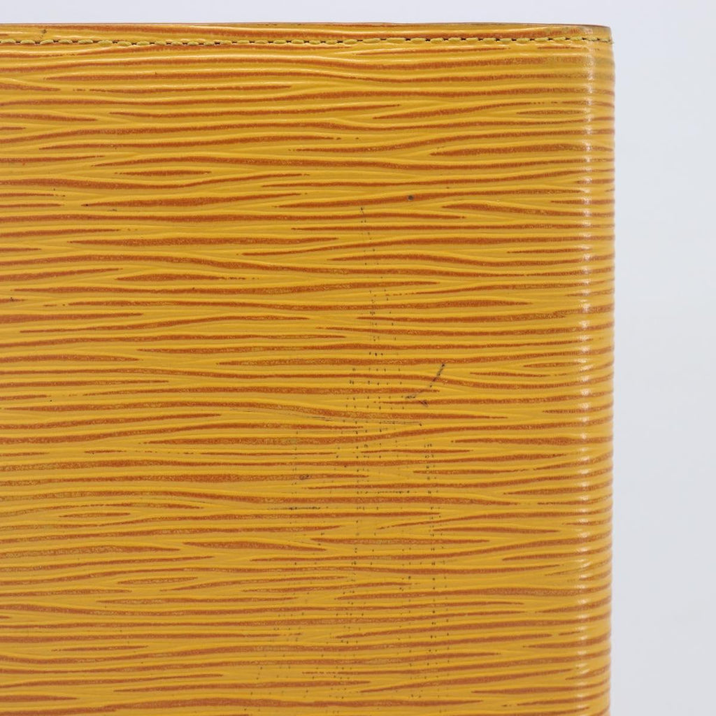 LOUIS VUITTON Epi Agenda PM Day Planner Cover Yellow R20059 LV Auth BA16872
