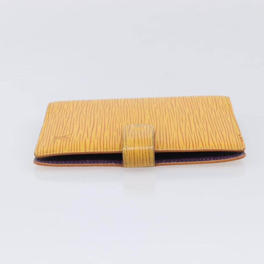 LOUIS VUITTON Epi Agenda PM Day Planner Cover Yellow R20059 LV Auth BA16872