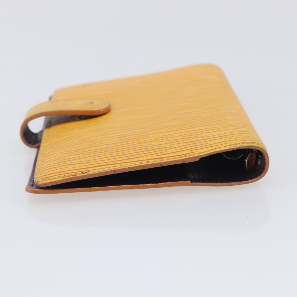 LOUIS VUITTON Epi Agenda PM Day Planner Cover Yellow R20059 LV Auth BA16872