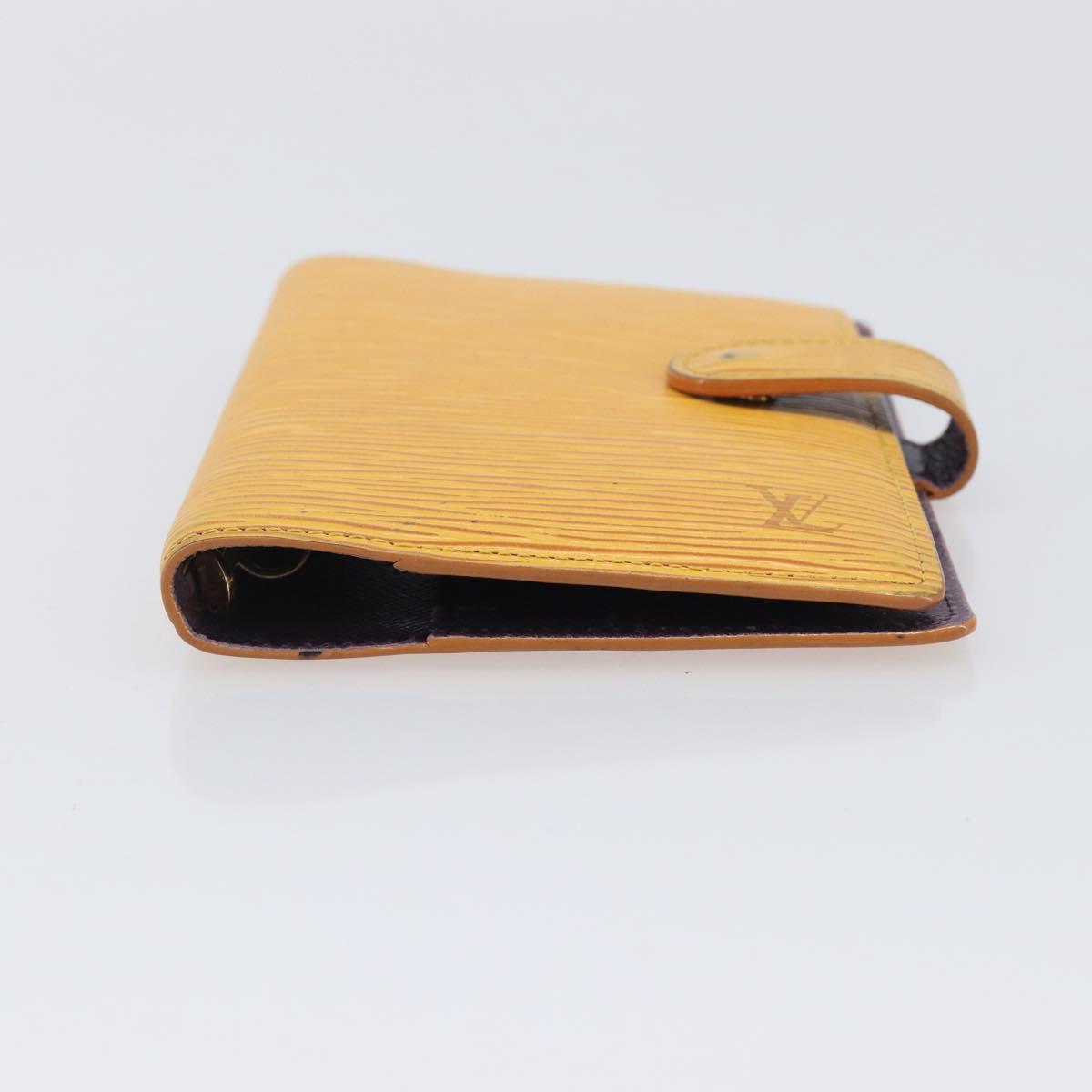 LOUIS VUITTON Epi Agenda PM Day Planner Cover Yellow R20059 LV Auth BA16872