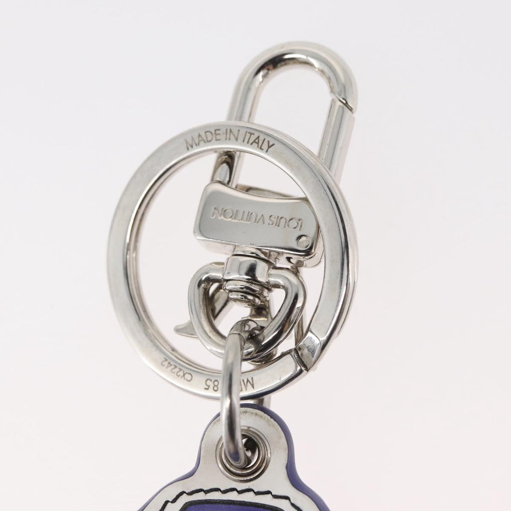 LOUIS VUITTON Porte Cles LV Varsity Jacket Charm Purple MP3385 LV Auth BAZ739SAM