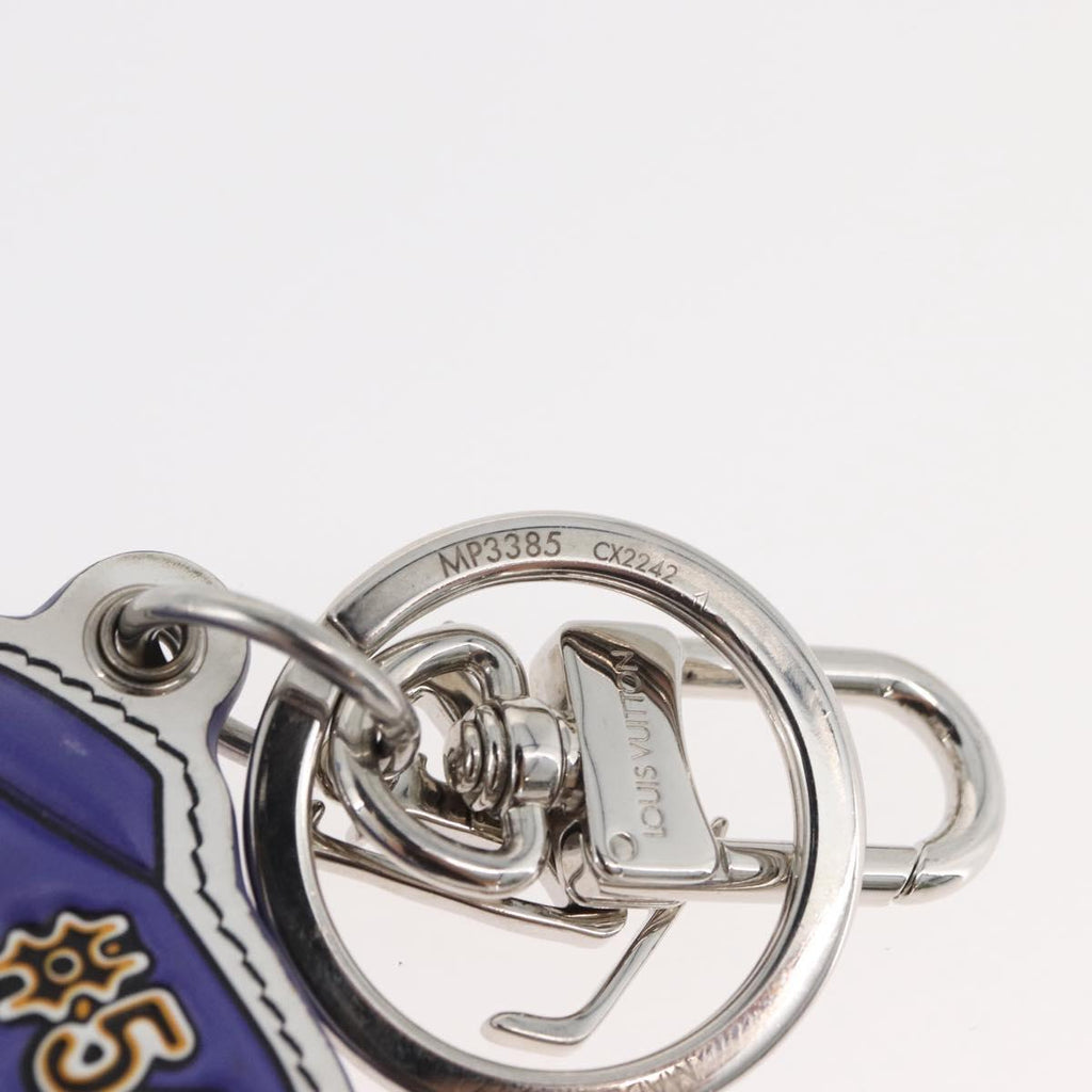 LOUIS VUITTON Porte Cles LV Varsity Jacket Charm Purple MP3385 LV Auth BAZ739SAM