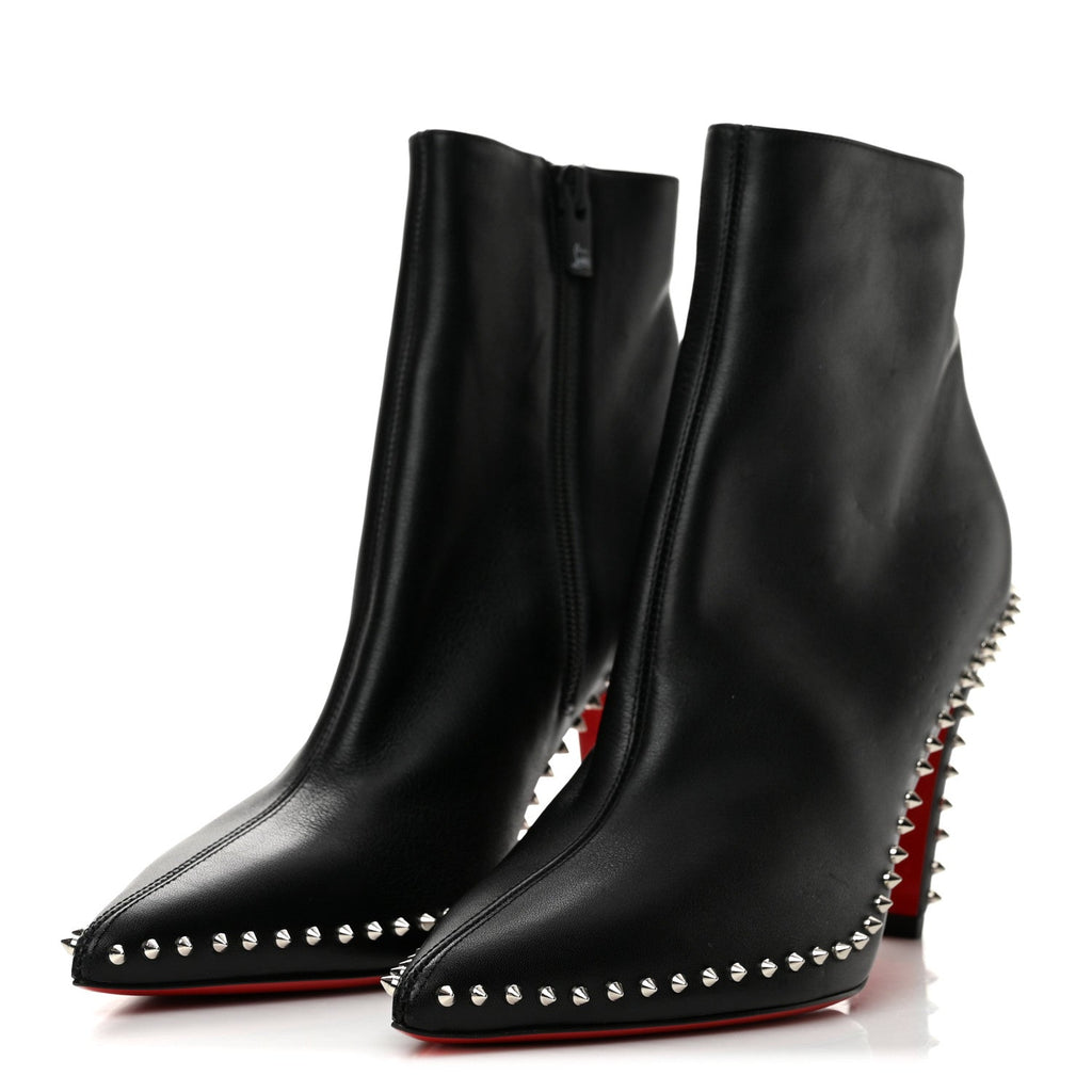 Calfskin Hongroise 85 Ankle Boots 38.5 Black