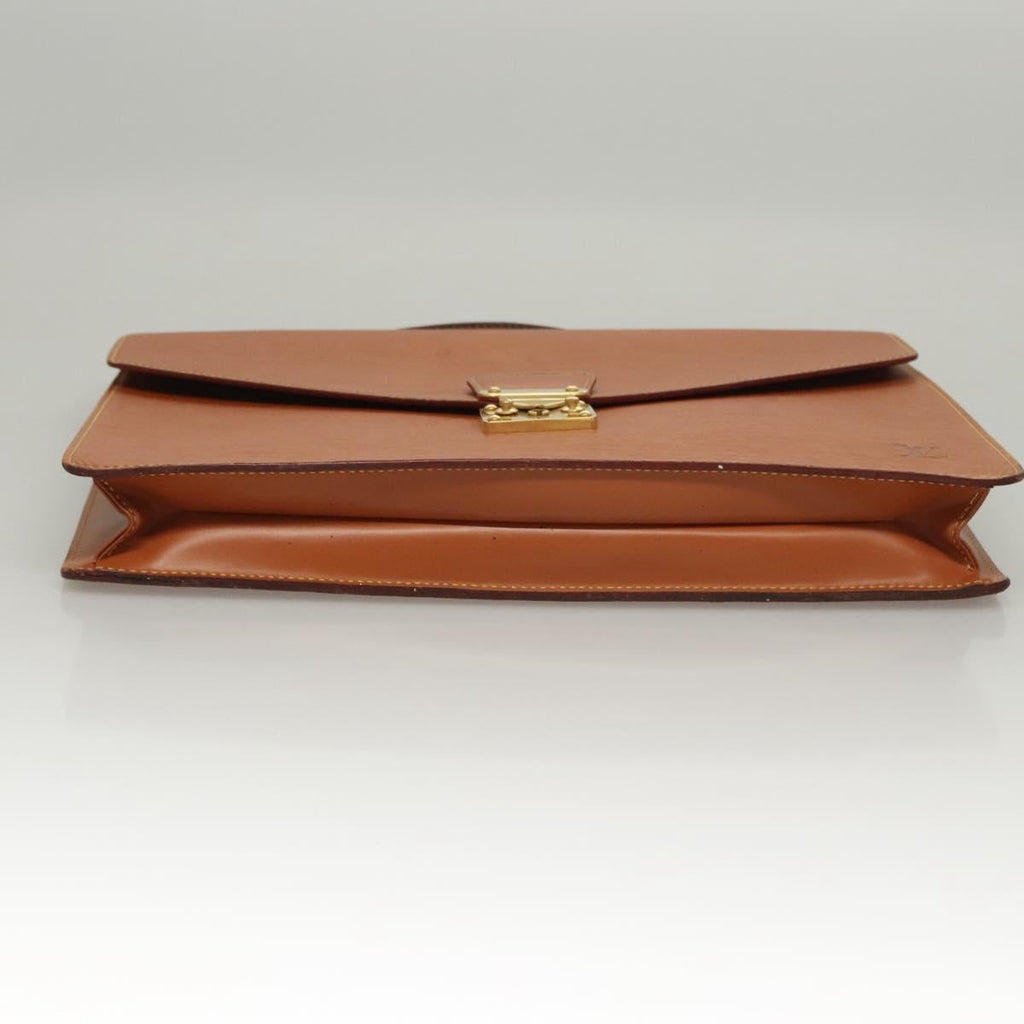 LOUIS VUITTON Epi Porte Documents Bandouliere Zipangu Gold M54468 Auth bs23752