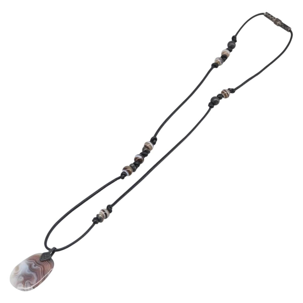 BOTTEGA VENETA Necklace Ag925 Silver Auth bs37305