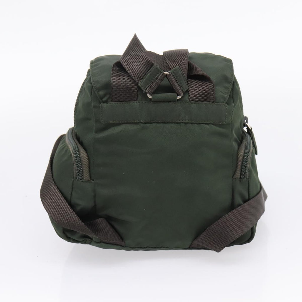 PRADA Backpack Nylon 3 Set Khaki Auth bs37426