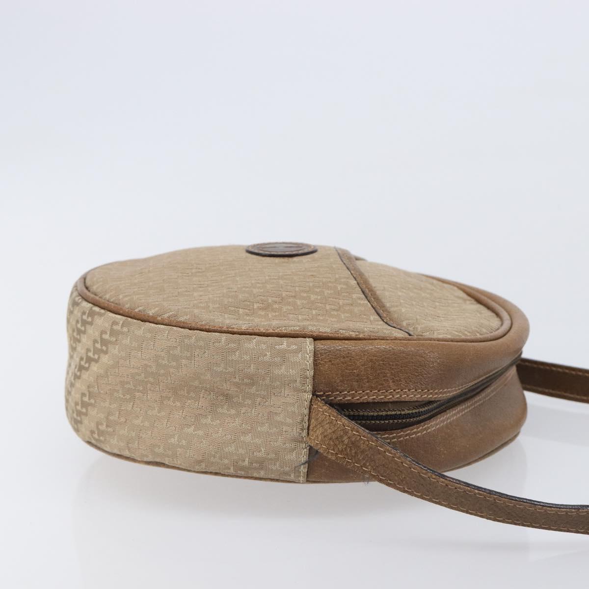 GUCCI Shoulder Bag Canvas Beige Gold 007 58 0179 Auth bs37586