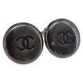 CHANEL Earring metal Silver CC Auth bs37616