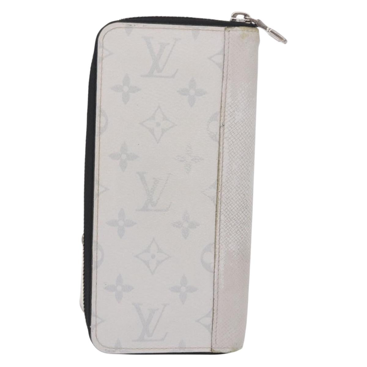 LOUIS VUITTON Taigarama Damier Graphite Zippy Wallet Vertical 2 Set Auth bs37804