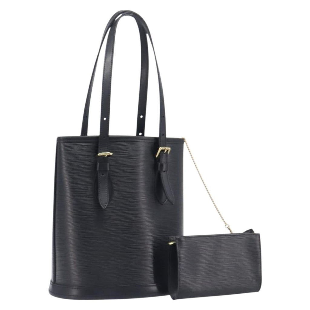LOUIS VUITTON Epi Bucket PM Hand Bag SPO Black M58992 LV Auth bs37854A
