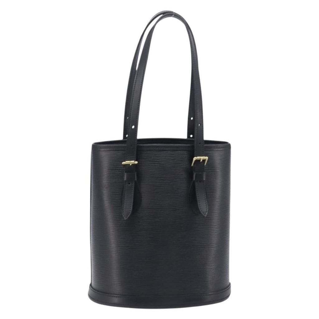 LOUIS VUITTON Epi Bucket PM Hand Bag SPO Black M58992 LV Auth bs37854A