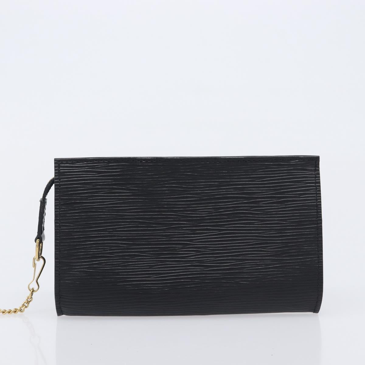 LOUIS VUITTON Epi Bucket PM Hand Bag SPO Black M58992 LV Auth bs37854A