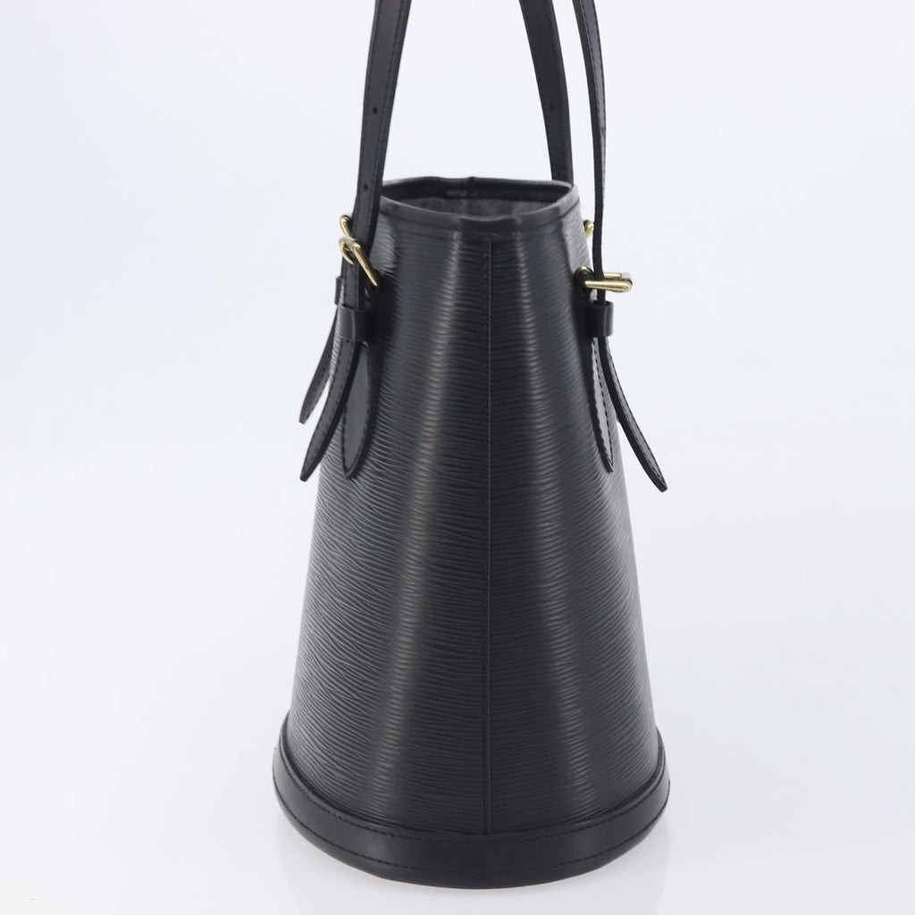 LOUIS VUITTON Epi Bucket PM Hand Bag SPO Black M58992 LV Auth bs37854A