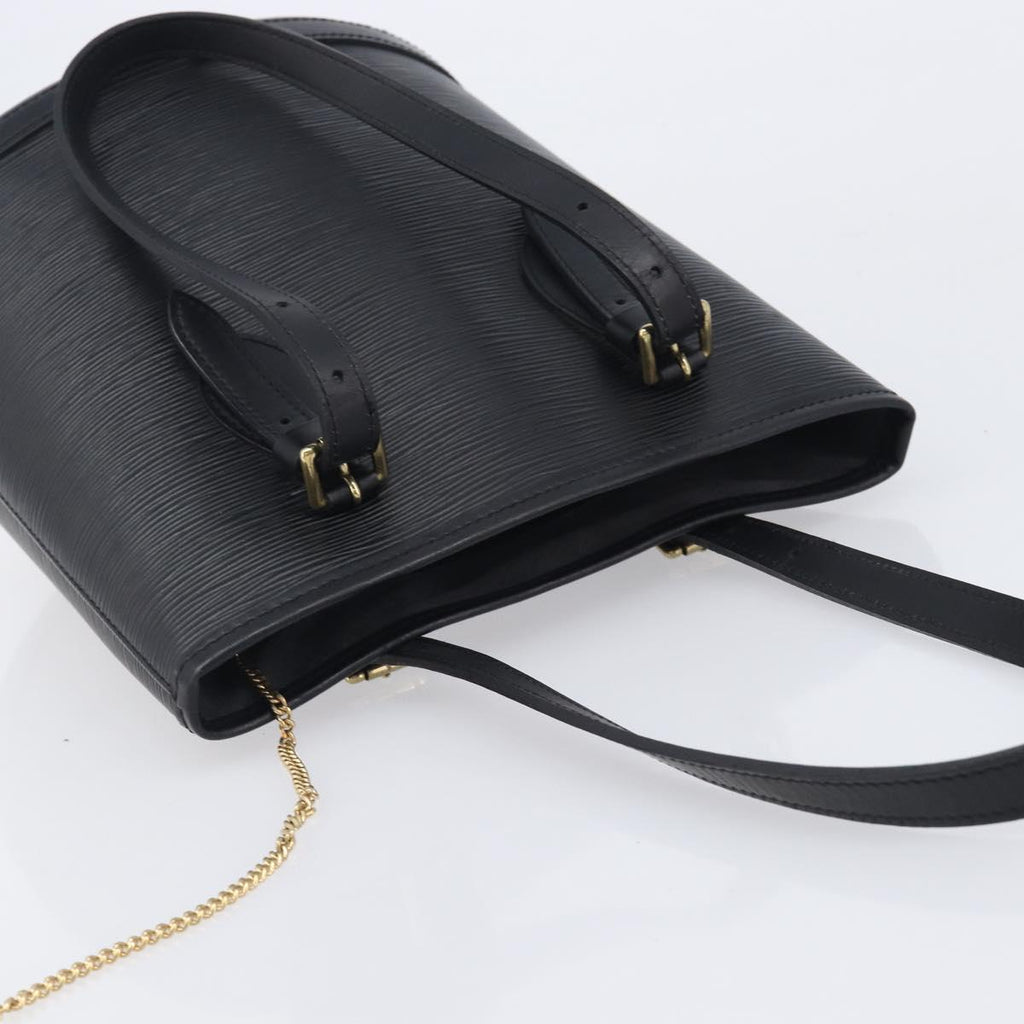 LOUIS VUITTON Epi Bucket PM Hand Bag SPO Black M58992 LV Auth bs37854A