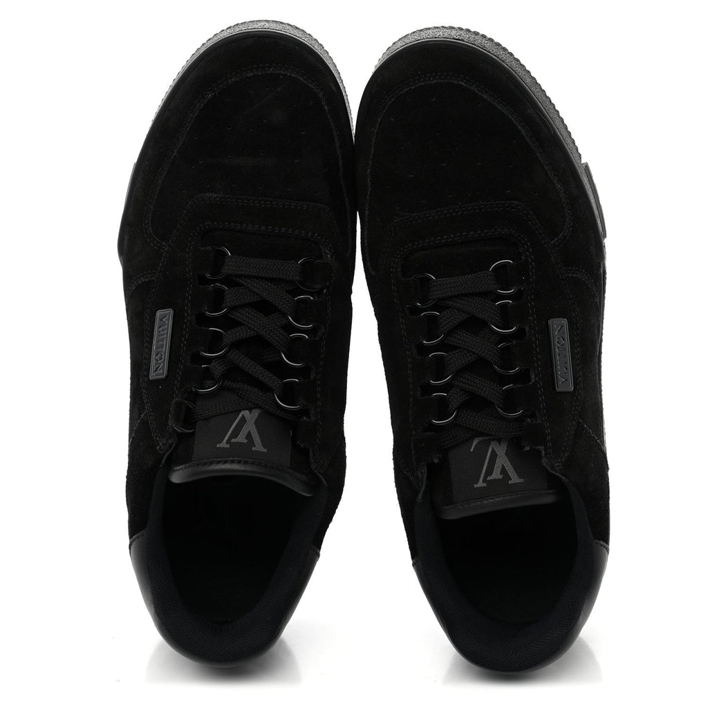 Suede Mens LV Trainer Sneakers 5.5 Black