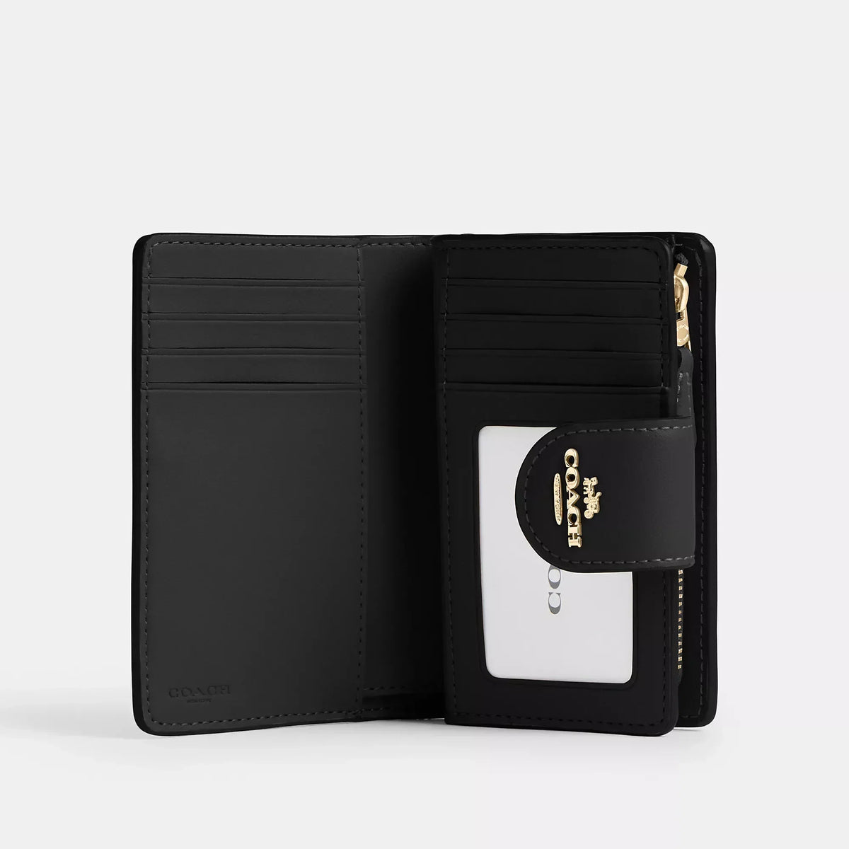 Coach Outlet Medium Corner Zip Wallet In Signature Canvas