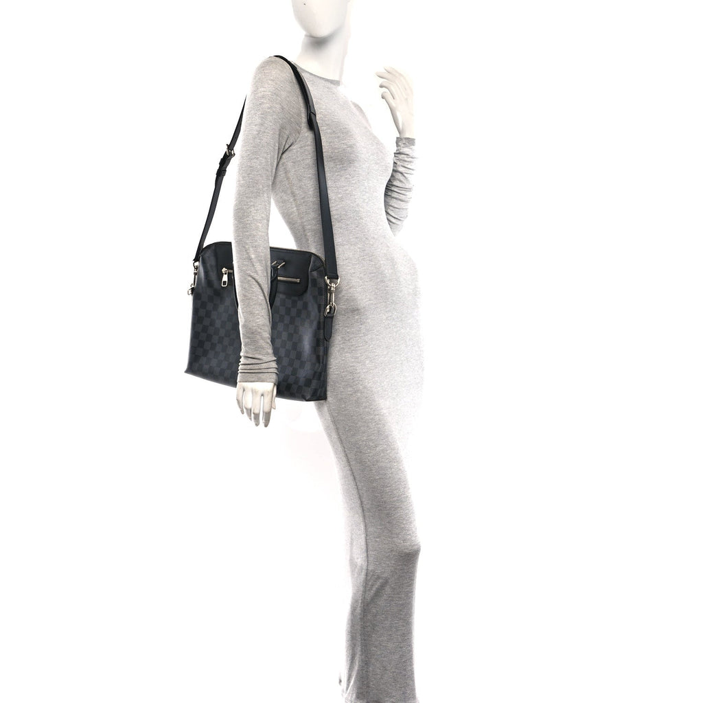 Damier Graphite Porte-Documents Jour