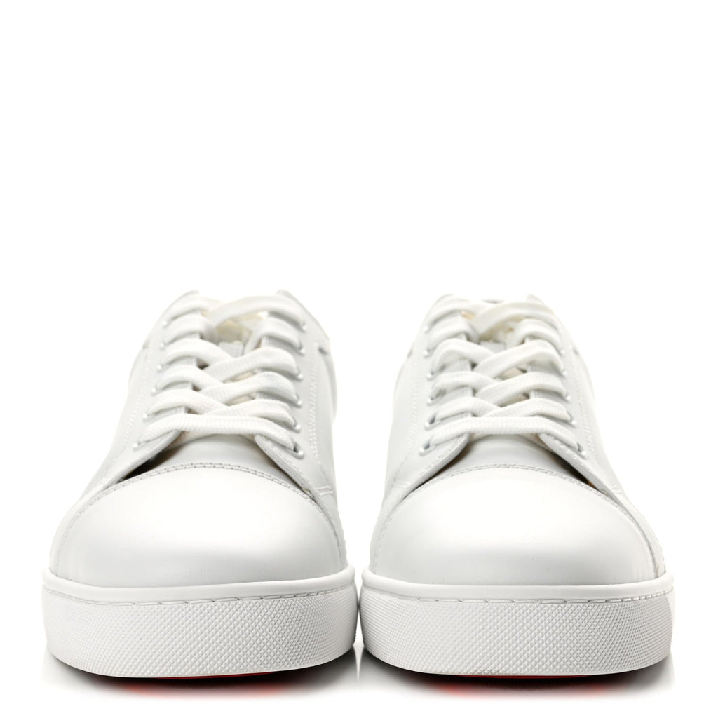 Calfskin Mens Louis Junior Flat Sneakers 44 White