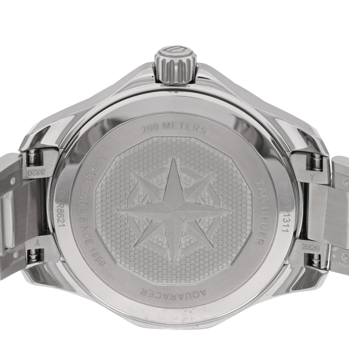 Stainless Steel 34mm Aquaracer Lady Professional 200 Solargraph Quartz Watch Blue WBP1311