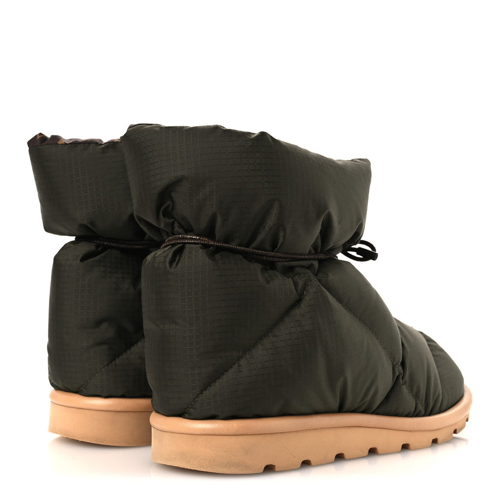Nylon Monogram Pillow Comfort Ankle Boot 40 Khaki