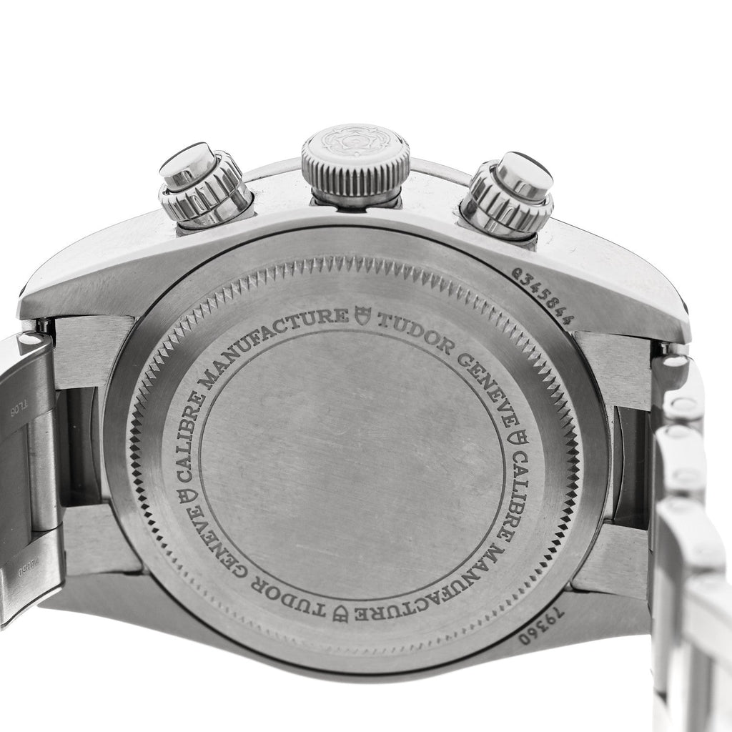 Stainless Steel 41mm Black Bay Chronograph Panda Automatic Watch White 79360N