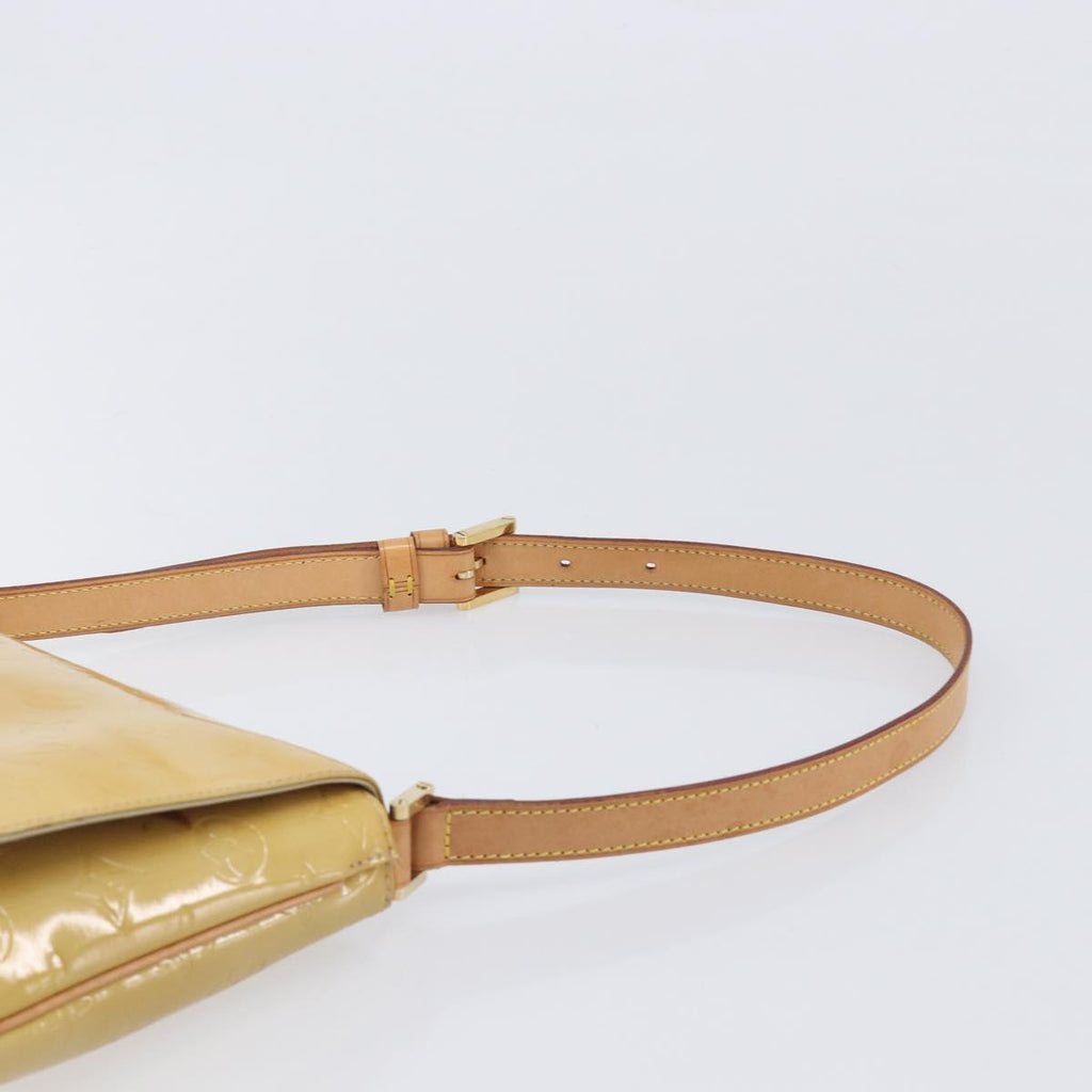 LOUIS VUITTON Monogram Vernis Thompson Street Bag Beige M91301 LV Auth ep15853A