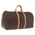 LOUIS VUITTON Monogram Keepall 55 Boston Bag M41424 LV Auth ep16563V