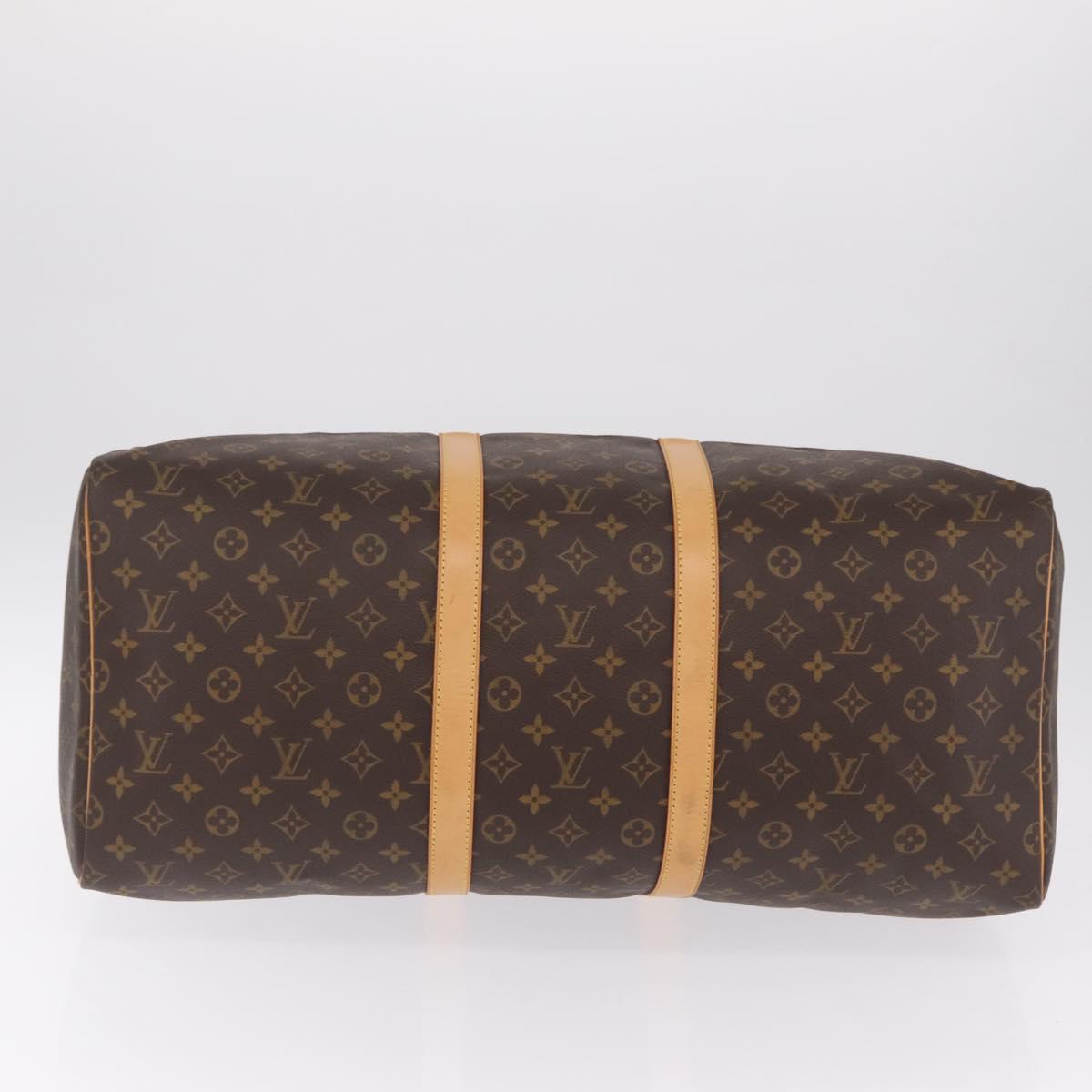 LOUIS VUITTON Monogram Keepall 55 Boston Bag M41424 LV Auth ep16563V