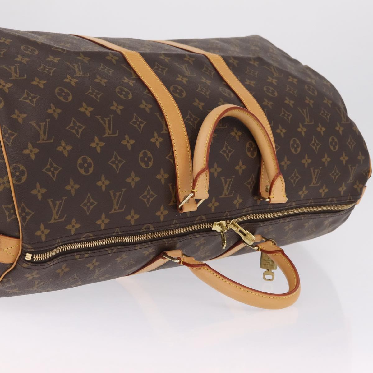 LOUIS VUITTON Monogram Keepall 55 Boston Bag M41424 LV Auth ep16563V