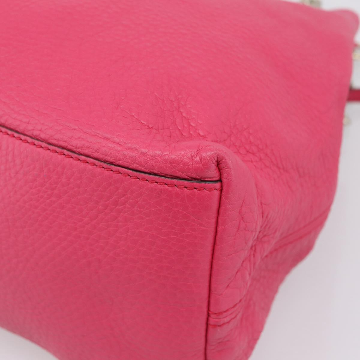 GUCCI Interlocking Soho Chain Tote Bag Leather Pink Gold 308982 Auth ep16700V