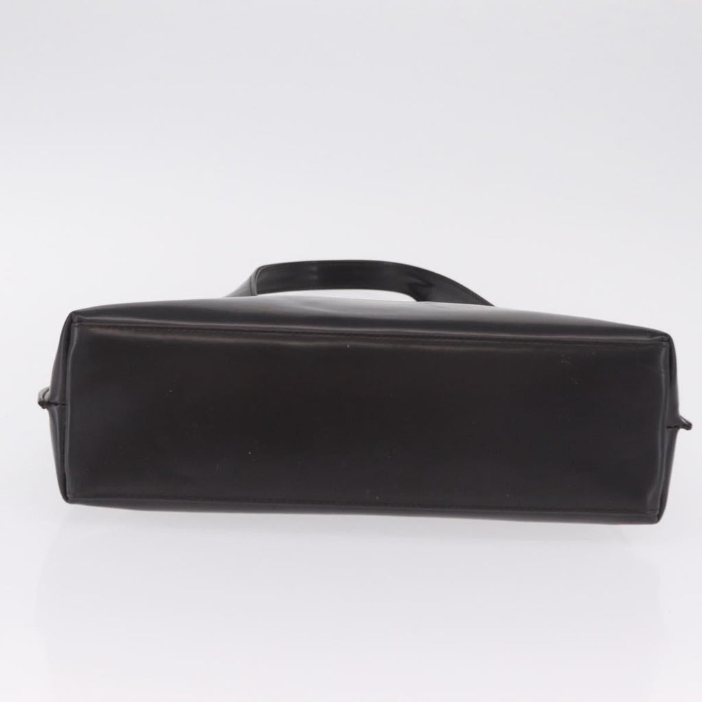GUCCI Hand Bag Patent Dark Brown Silver 001 3115 Auth ep16742