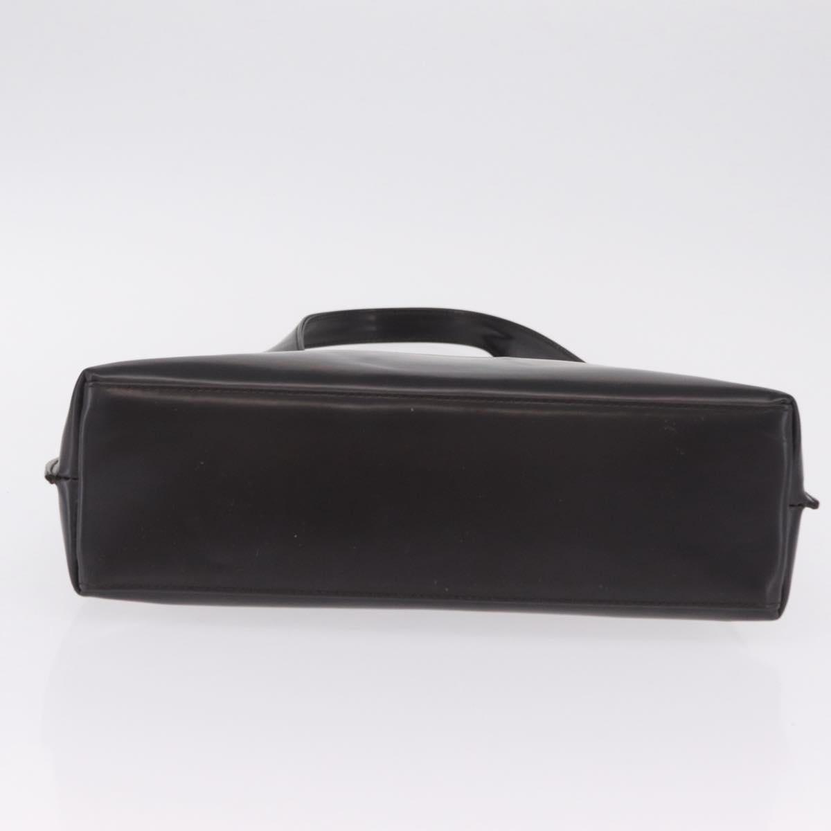 GUCCI Hand Bag Patent Dark Brown Silver 001 3115 Auth ep16742