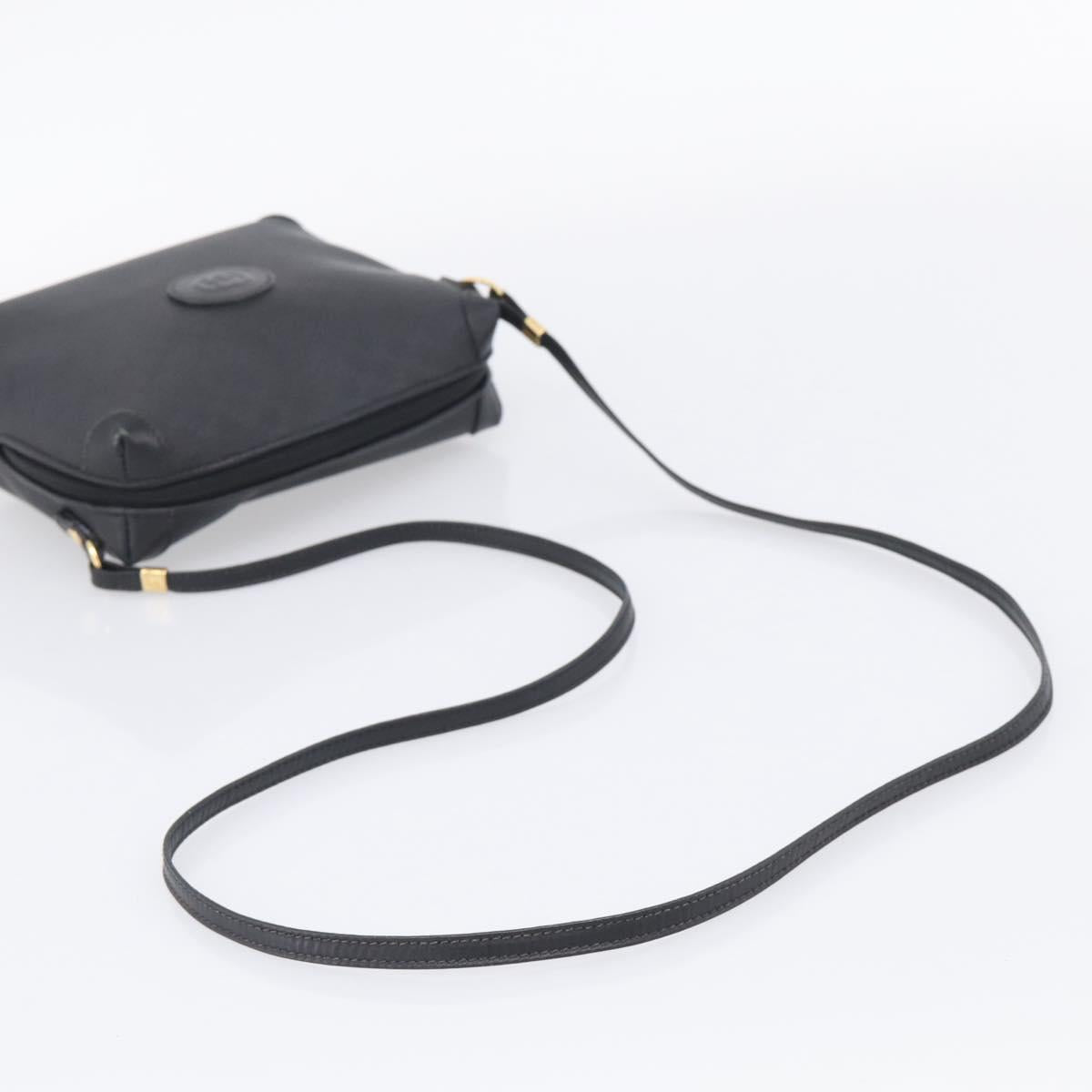 GUCCI Micro GG Shoulder Bag PVC Black Gold Tone 007 115 0093 Auth ep16791