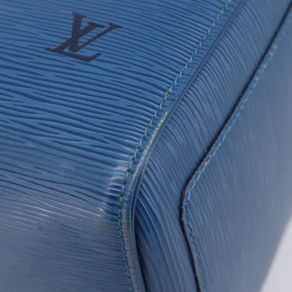 LOUIS VUITTON Epi Keepall 50 Boston Bag Blue M42965 LV Auth ep16874V
