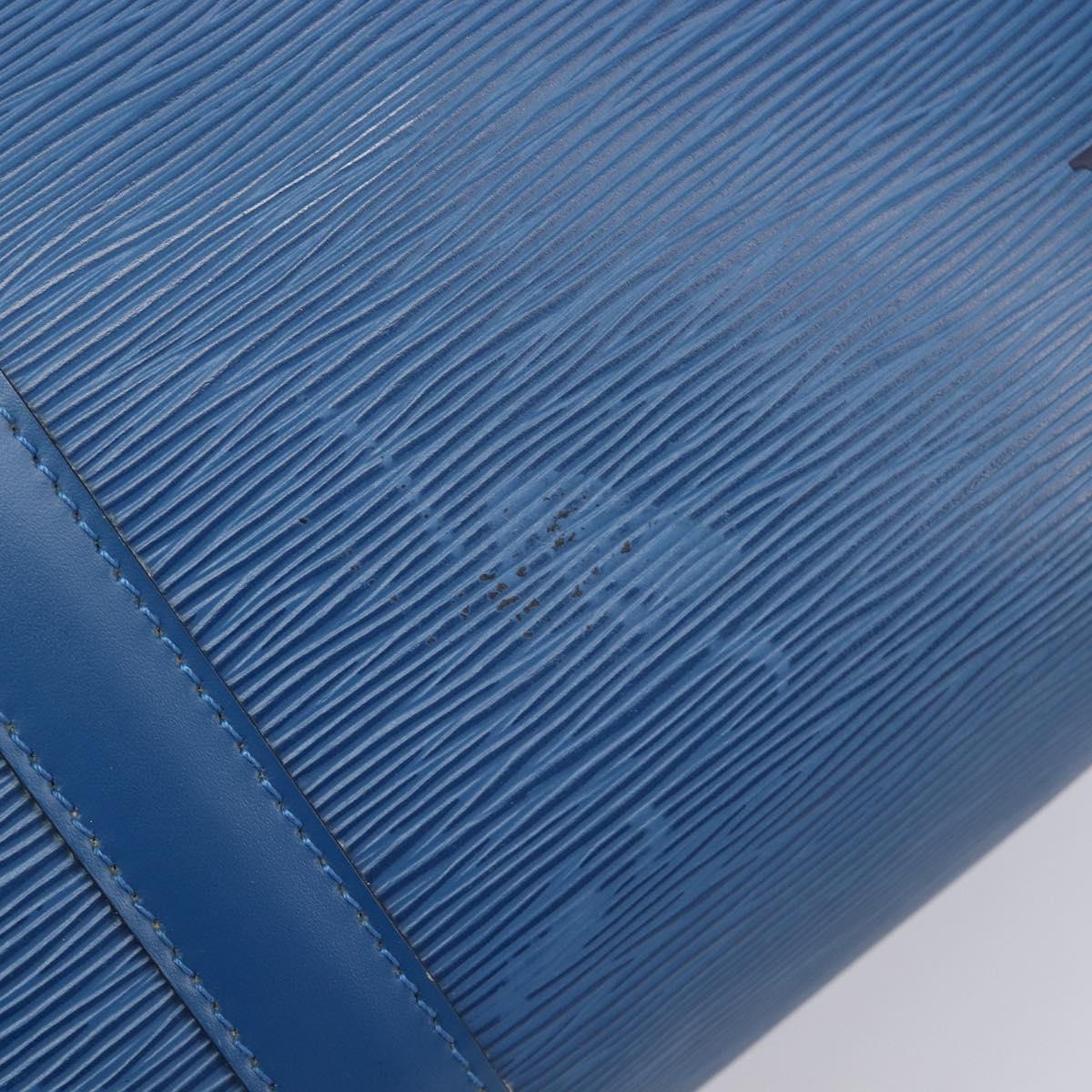LOUIS VUITTON Epi Keepall 50 Boston Bag Blue M42965 LV Auth ep16874V