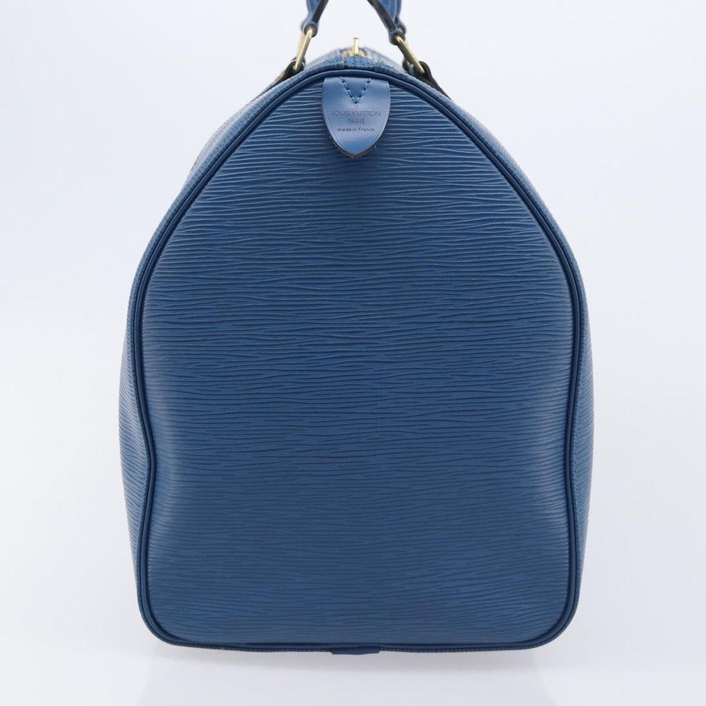 LOUIS VUITTON Epi Keepall 50 Boston Bag Blue M42965 LV Auth ep16874V