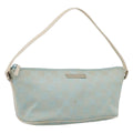 GUCCI GG Canvas Accessory Pouch Light Blue Silver 039 1103 Auth ep16987