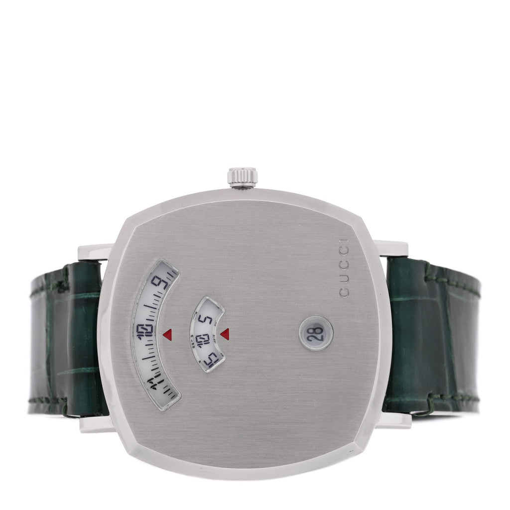 Stainless Steel Alligator 38mm Grip Quartz Watch Green