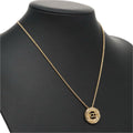 Christian Dior Necklace metal Gold Auth FF6330