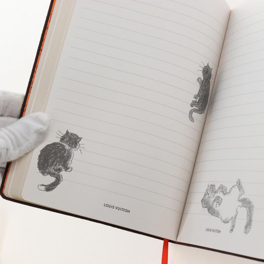 LOUIS VUITTON Catgram Notebook Kai Eclamance GI0358 LV Auth gh2372
