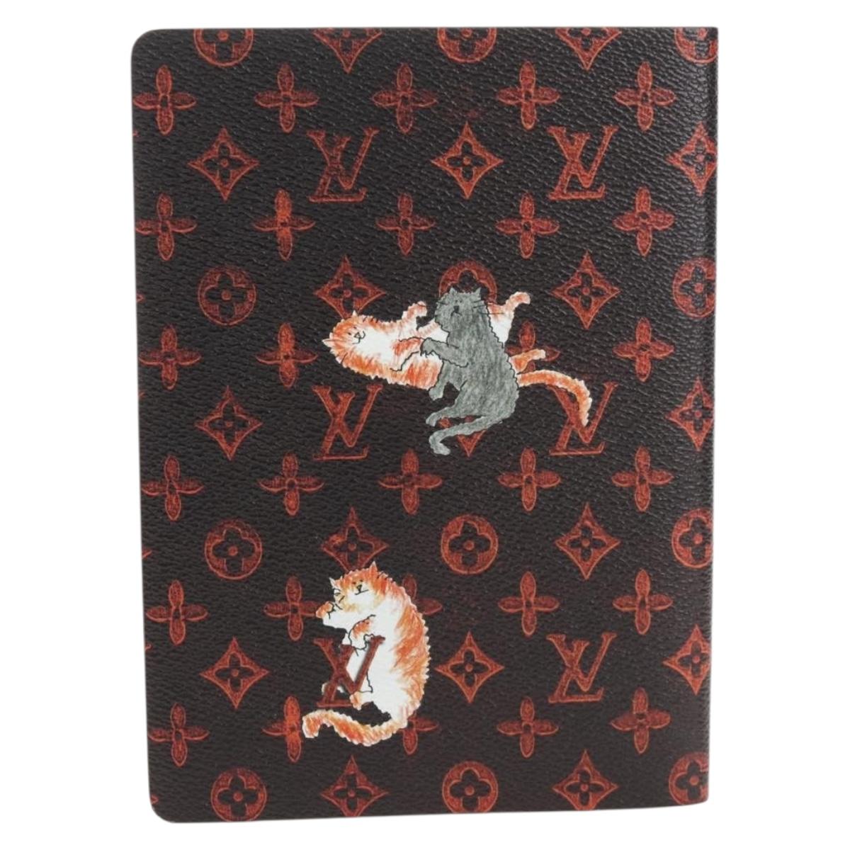 LOUIS VUITTON Catgram Notebook Kai Eclamance GI0358 LV Auth gh2372