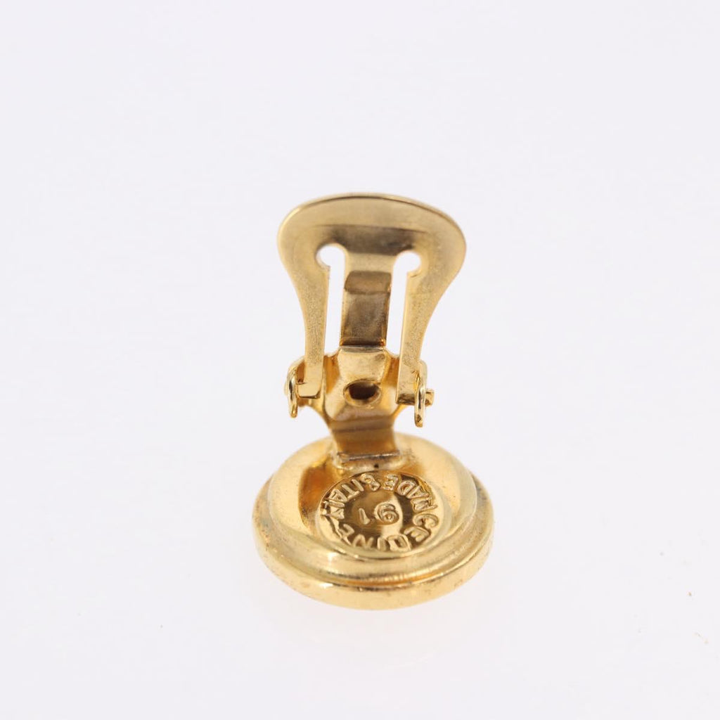 CELINE Earring metal Gold Auth ka5908