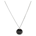 Christian Dior Necklace Metal Silver Auth ka6100