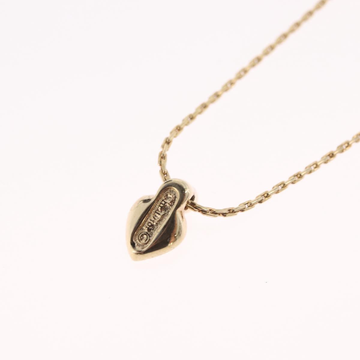 Christian Dior Necklace Metal Gold Tone Auth ka6500