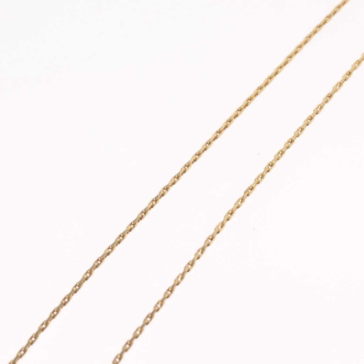 Christian Dior Necklace Metal Gold Tone Auth ka6500