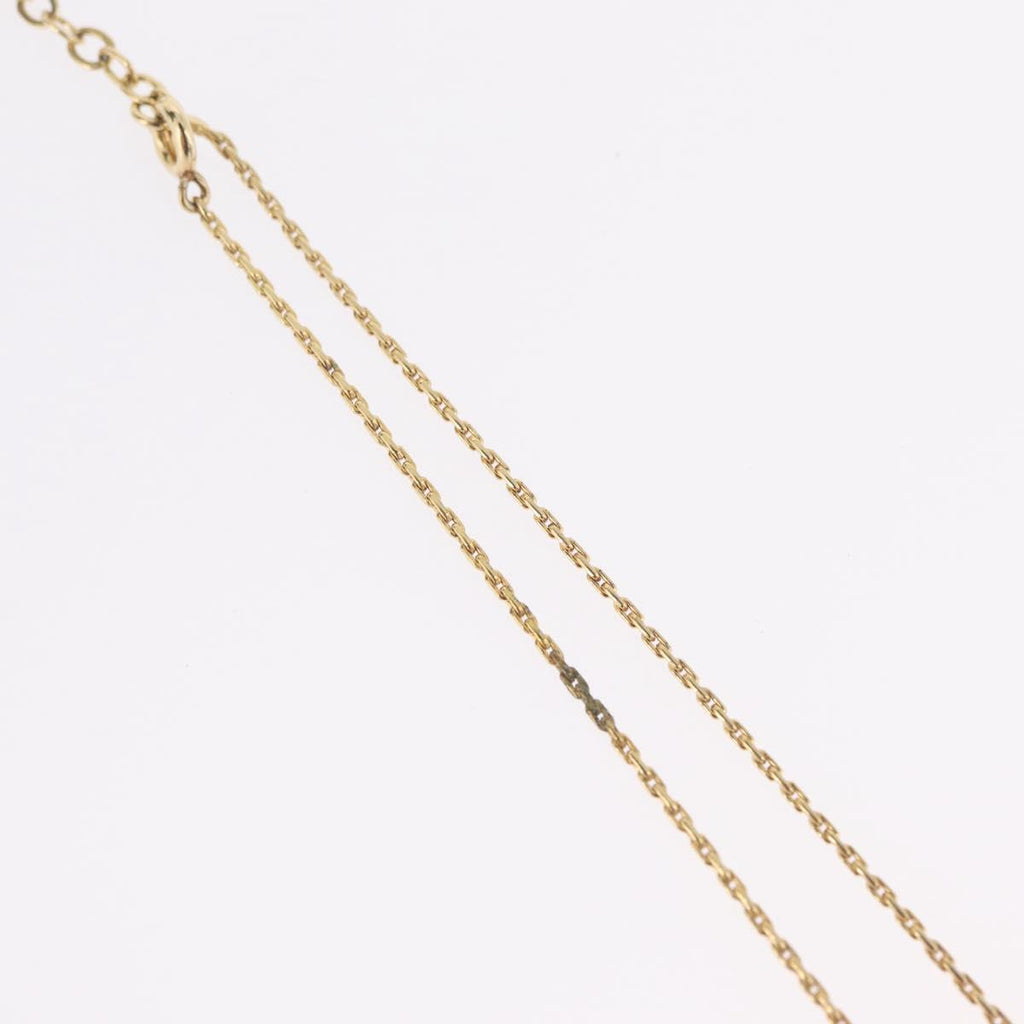 Christian Dior Necklace Metal Gold Tone Auth ka6500