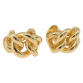 Christian Dior Earring Metal Gold Tone Auth ka6502